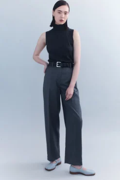 Hot COURTNEY ZHENG MARLO SLEEVELESS MERINO TOP GreyMelange