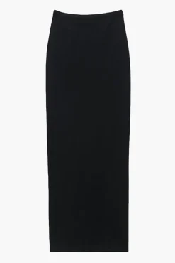 Fashion ALEXANDERWANG.T MAXI SKIRT WITH EMBOSSED LOGO