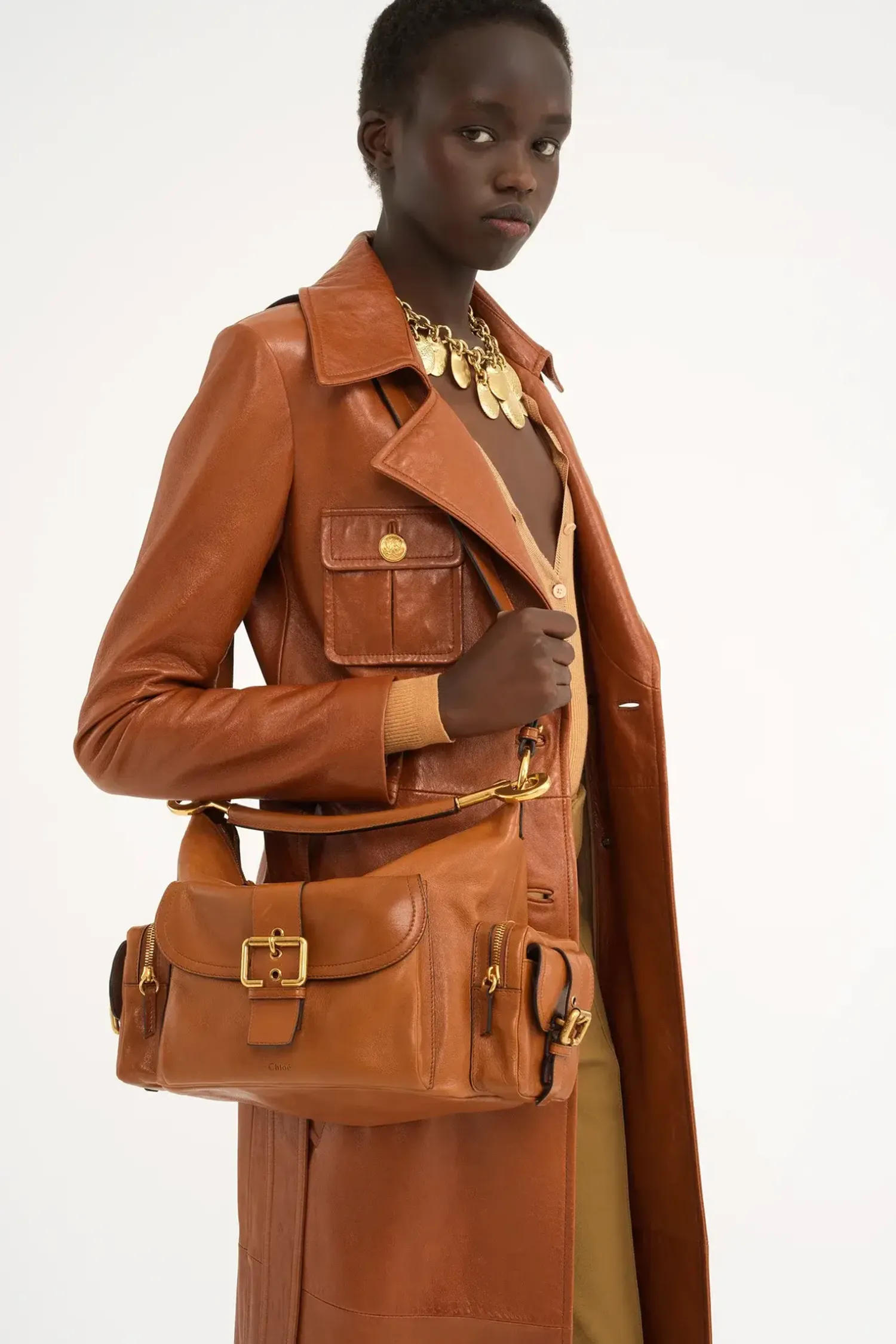 Cheap CHLOÉ MEDIUM DOUBLE CAMERA BAG