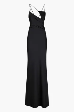 Online THE ATTICO MELVA LONG DRESS Black