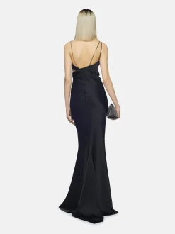 Online THE ATTICO MELVA LONG DRESS Black