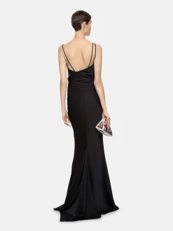 Online THE ATTICO MELVA LONG DRESS Black