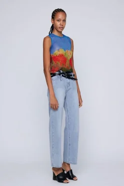 Fashion WYNN HAMLYN MESH TANK RoseField