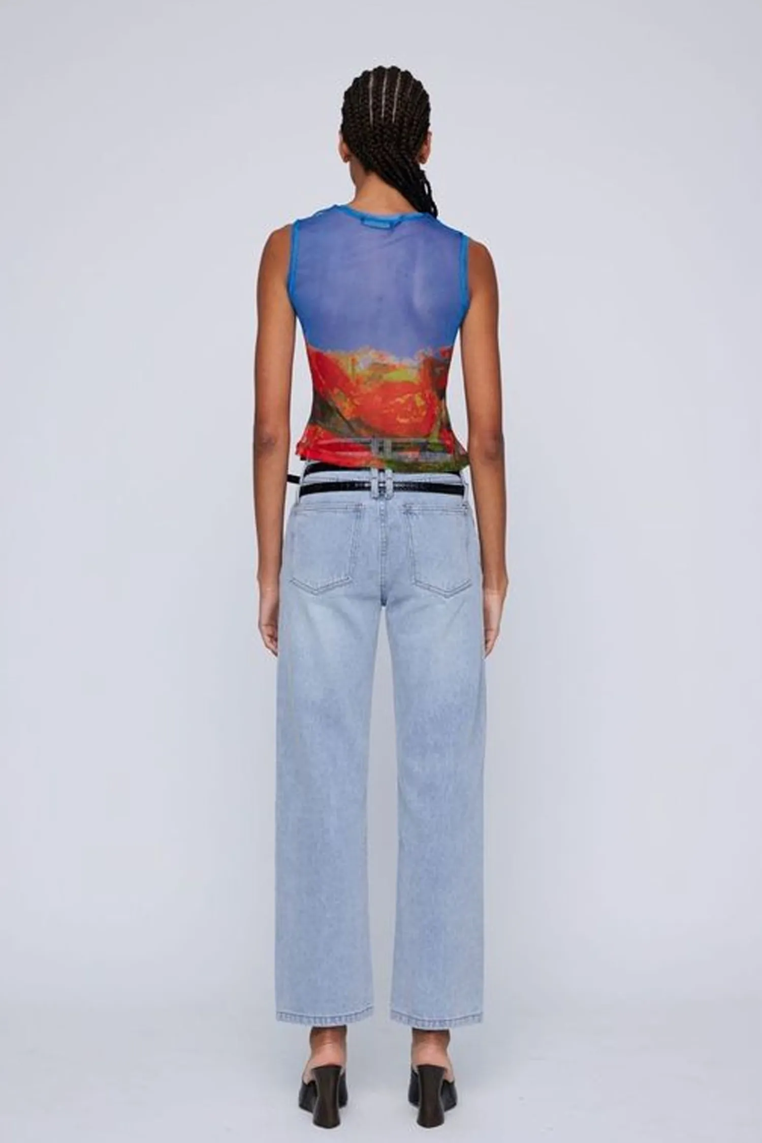 Fashion WYNN HAMLYN MESH TANK RoseField