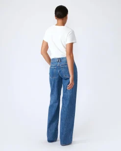 Store SLVRLAKE MICA LOW RISE WIDE LEG JEAN