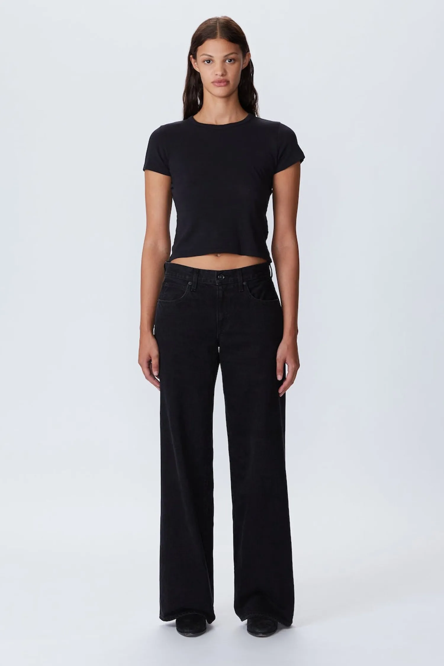 Online SLVRLAKE MICA LOW RISE WIDE LEG JEAN