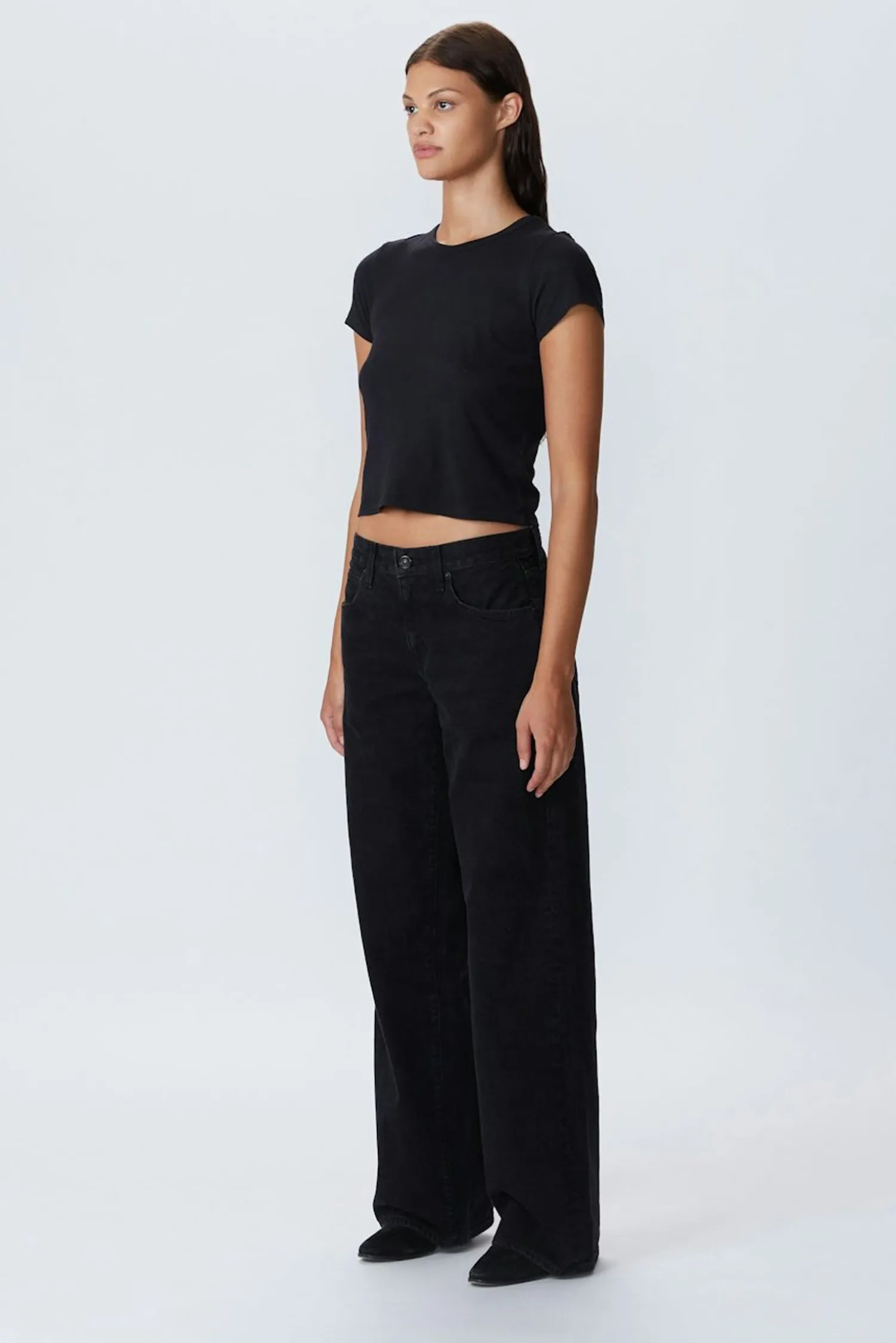 Online SLVRLAKE MICA LOW RISE WIDE LEG JEAN