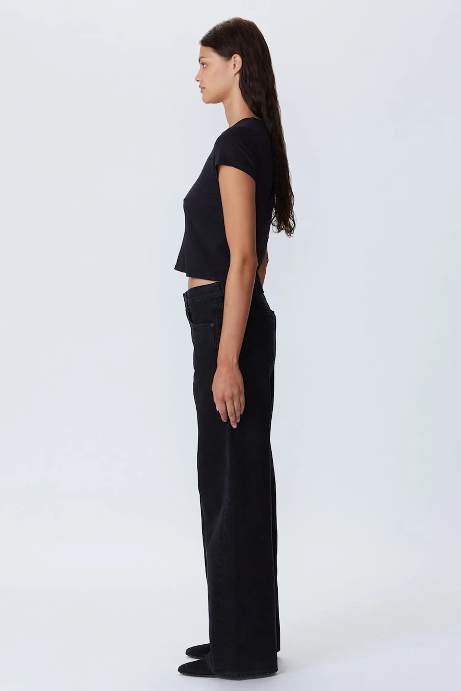 Online SLVRLAKE MICA LOW RISE WIDE LEG JEAN