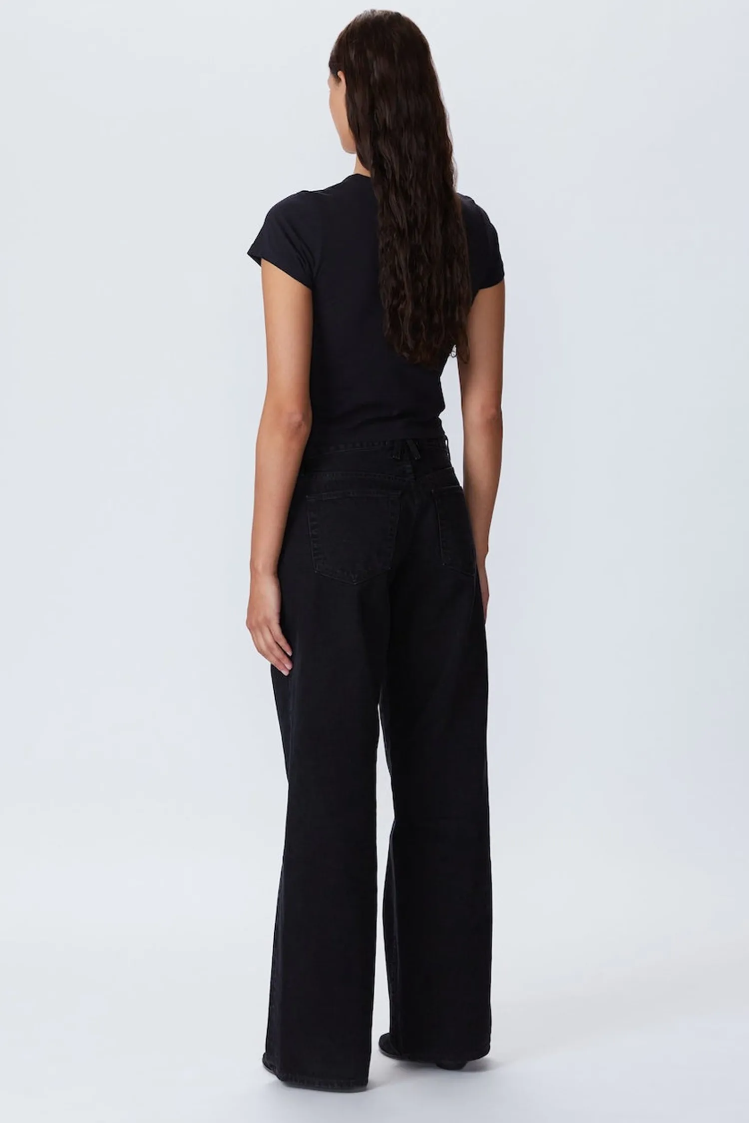 Online SLVRLAKE MICA LOW RISE WIDE LEG JEAN