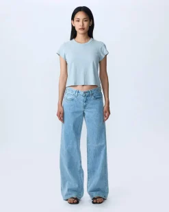 Sale SLVRLAKE MICA LOW RISE WIDE LEG JEAN