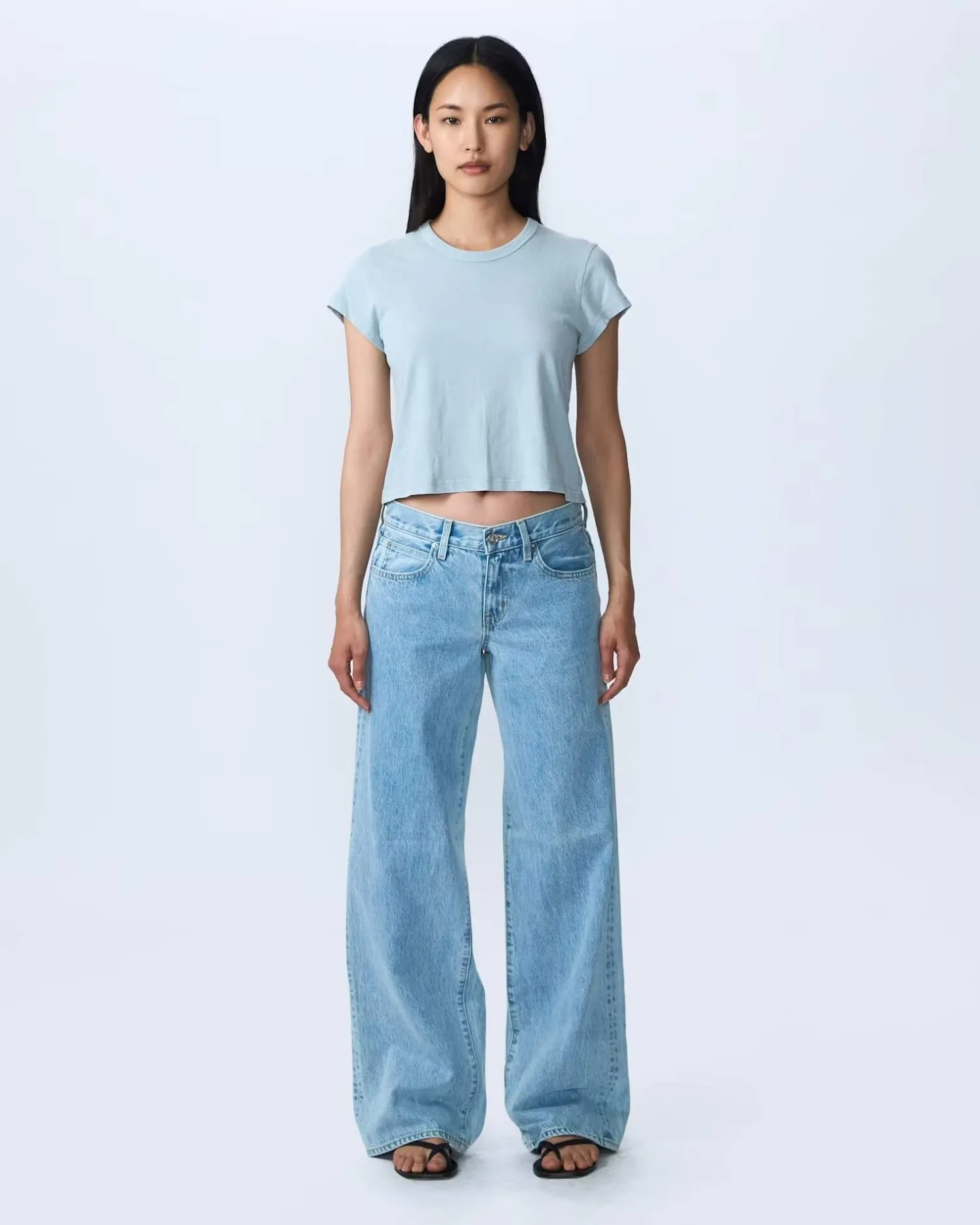 Sale SLVRLAKE MICA LOW RISE WIDE LEG JEAN