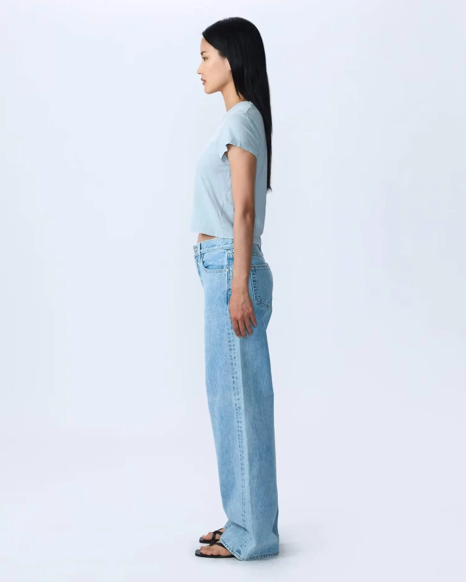 Sale SLVRLAKE MICA LOW RISE WIDE LEG JEAN