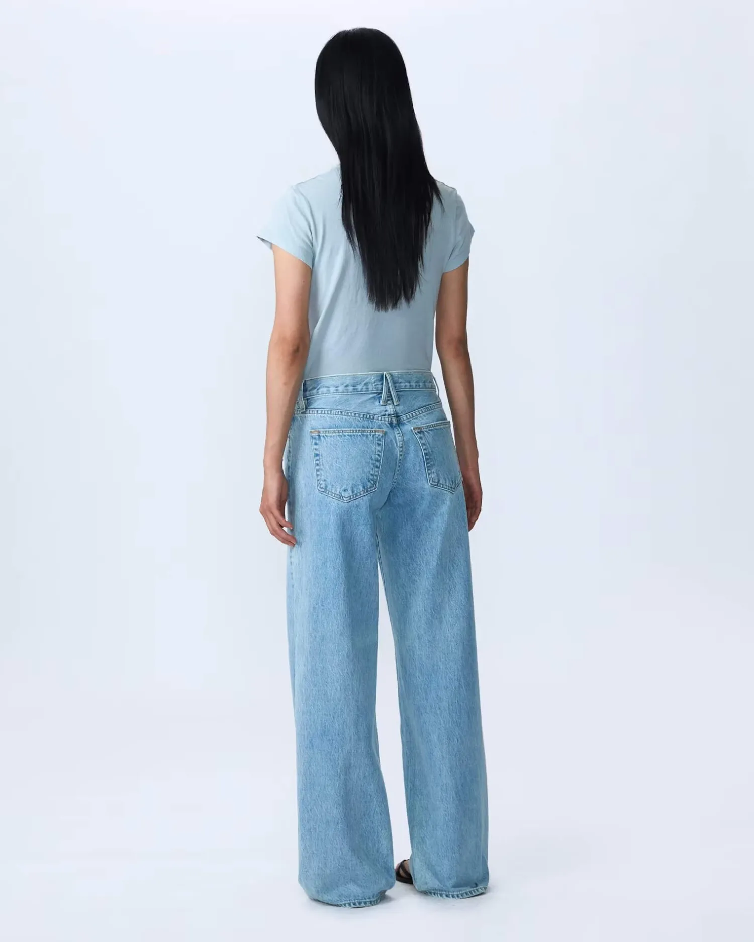 Sale SLVRLAKE MICA LOW RISE WIDE LEG JEAN