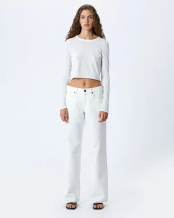 New SLVRLAKE MICA LOW RISE WIDE LEG JEAN