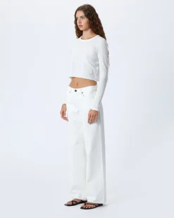 New SLVRLAKE MICA LOW RISE WIDE LEG JEAN