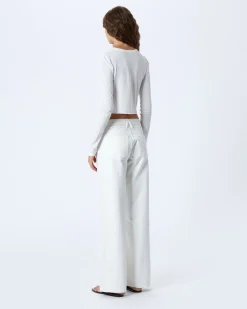 New SLVRLAKE MICA LOW RISE WIDE LEG JEAN