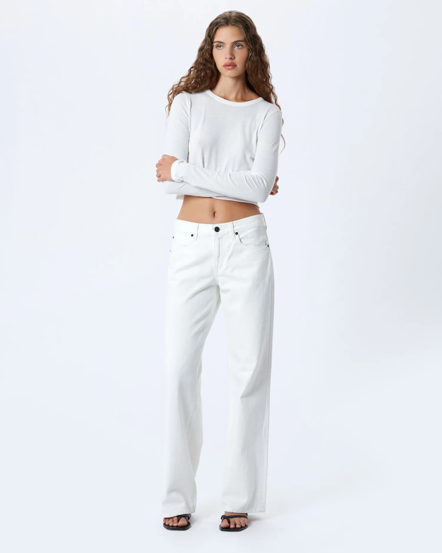 New SLVRLAKE MICA LOW RISE WIDE LEG JEAN