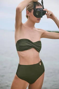 Cheap JOHANNA ORTIZ MILITAR MARINERA BIKINI BOTTOM MilitaryGreen