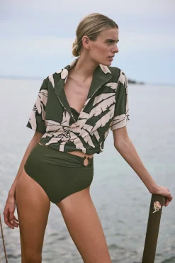 Cheap JOHANNA ORTIZ MILITAR MARINERA BIKINI BOTTOM MilitaryGreen