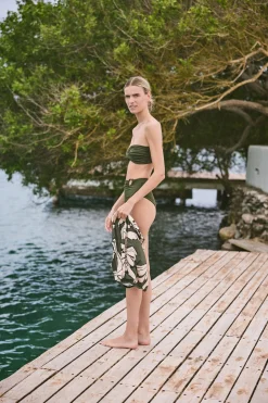 Cheap JOHANNA ORTIZ MILITARY SEA SPRITE BIKINI TOP MilitaryGreen