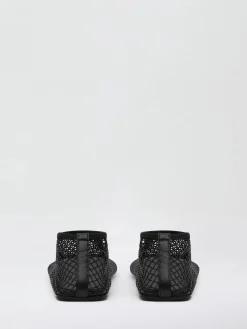 Best Sale CHRISTOPHER ESBER MINETTE CRYSTAL MESH FLAT Black