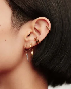 Sale MISSOMA MINI PAVE SPIKE CHARM HOOPS