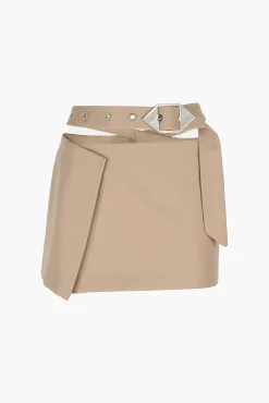 Outlet THE ATTICO MINI SKIRT Beige