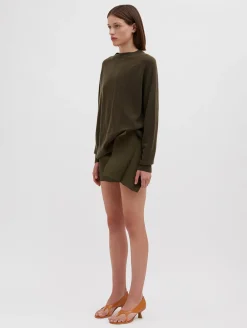 Store CHRISTOPHER ESBER MONUMENT OPEN TWIST SWEATER Khaki
