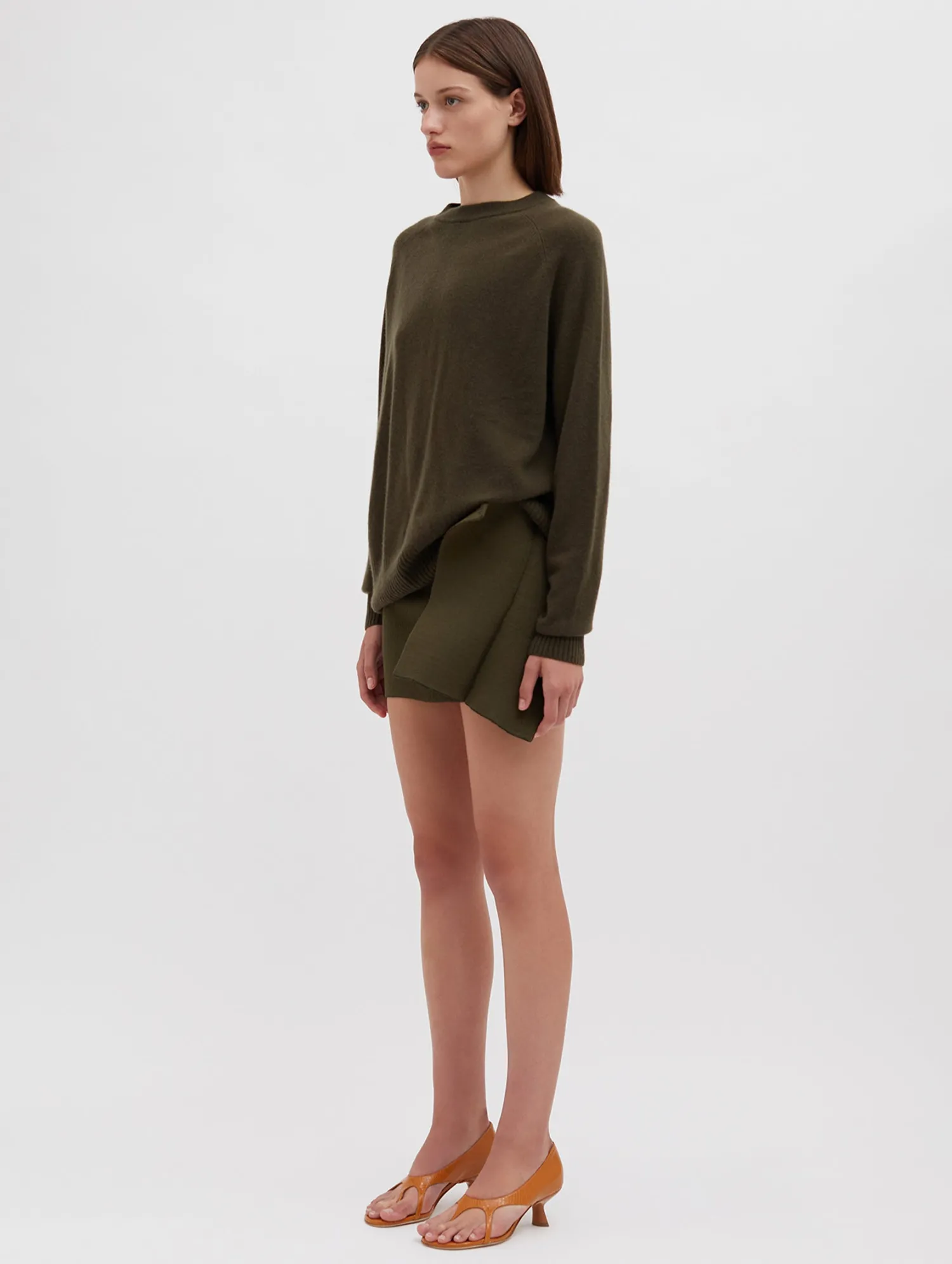 Store CHRISTOPHER ESBER MONUMENT OPEN TWIST SWEATER Khaki
