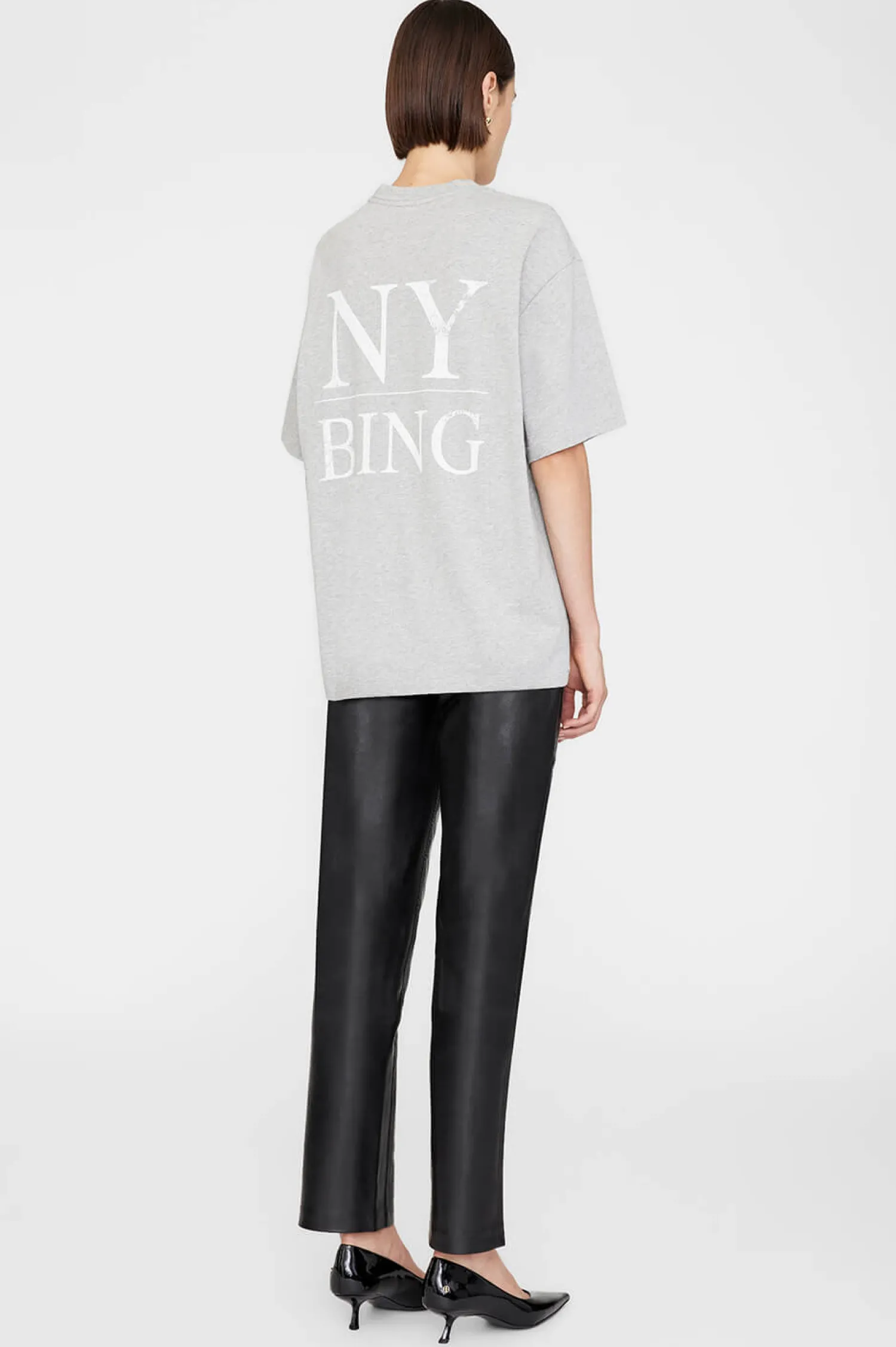 Best ANINE BING MYERS TEE SERIF NY GreyMelange