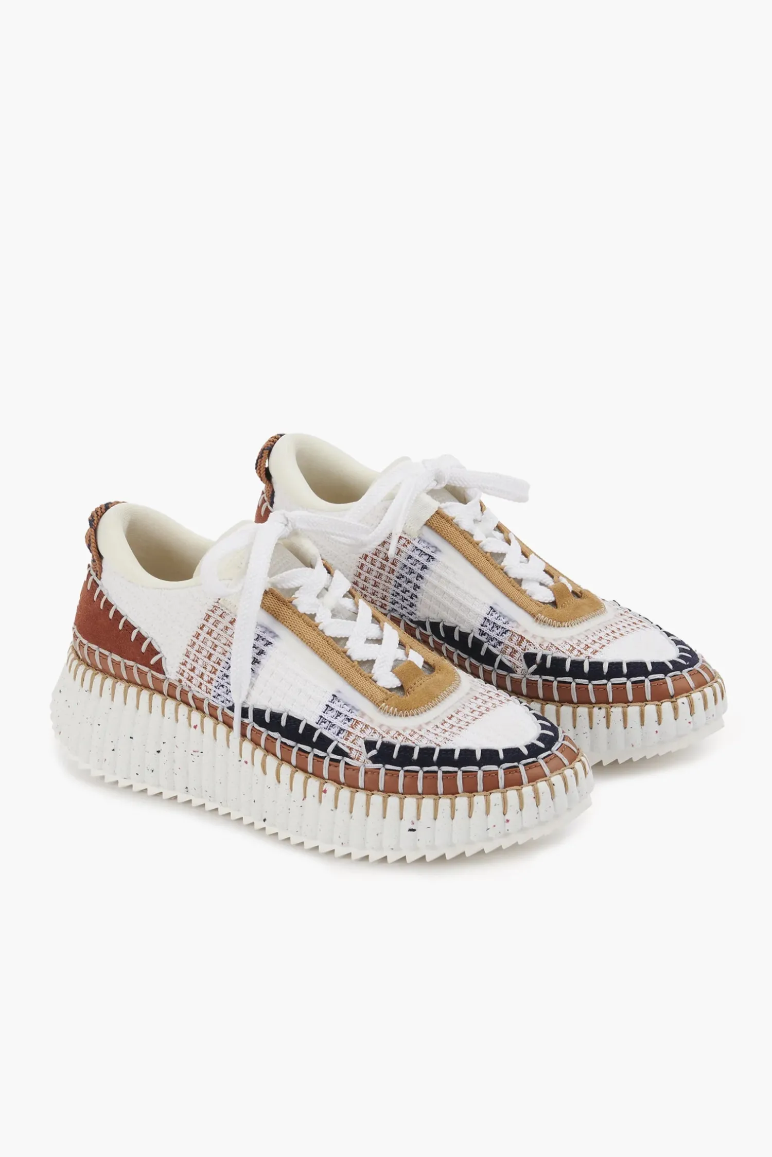 Cheap CHLOÉ NAMA SNEAKER GingerRed