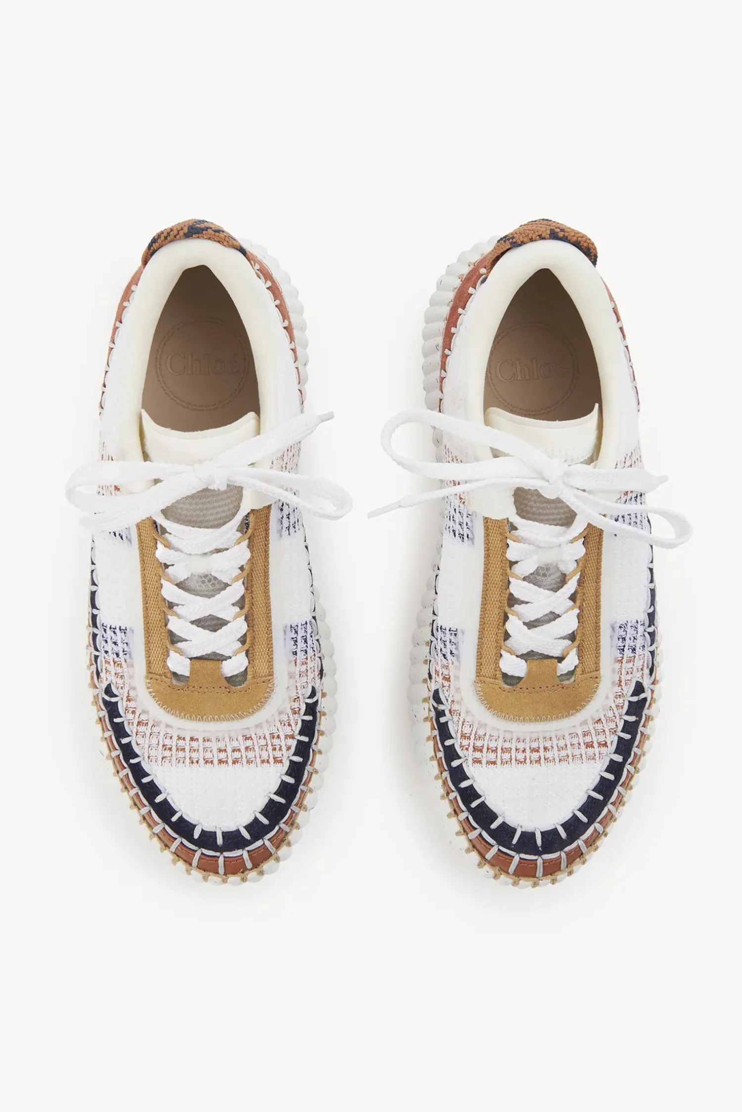 Cheap CHLOÉ NAMA SNEAKER GingerRed