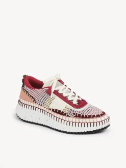 Hot CHLOÉ NAMA SNEAKER DarkRuby
