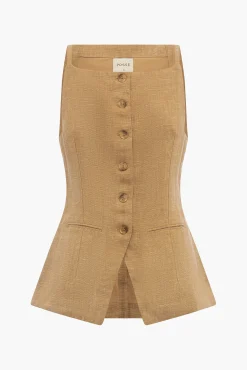 Store POSSE NANCY GILET Walnut