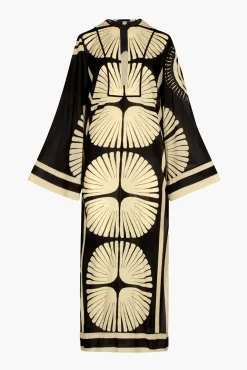 Discount JOHANNA ORTIZ NATURAL WISDOM TUNIC DRESS MotherBoaPareoEcru/Black