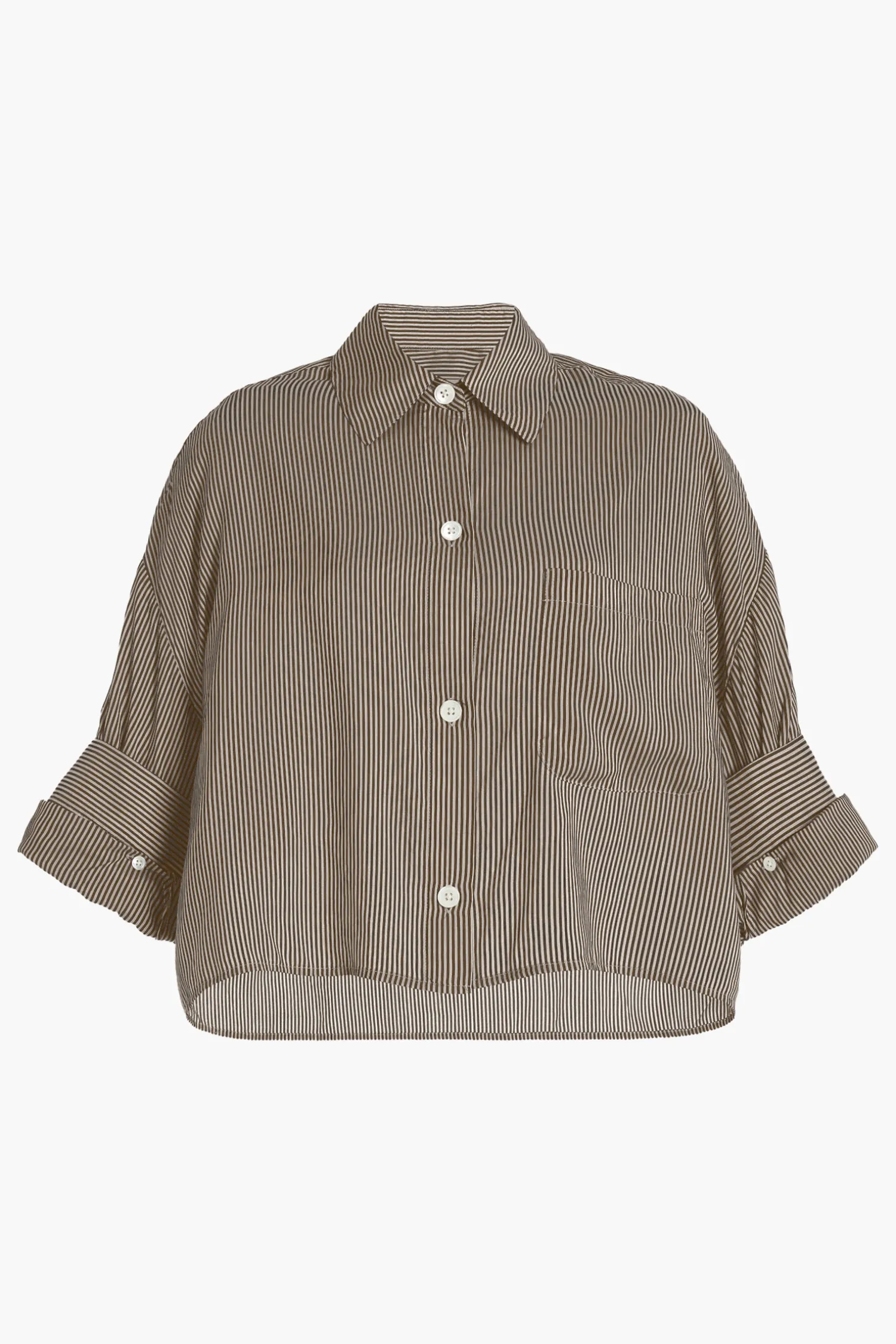 Cheap TWP NEXT EX SHIRT IN COTTON Khaki