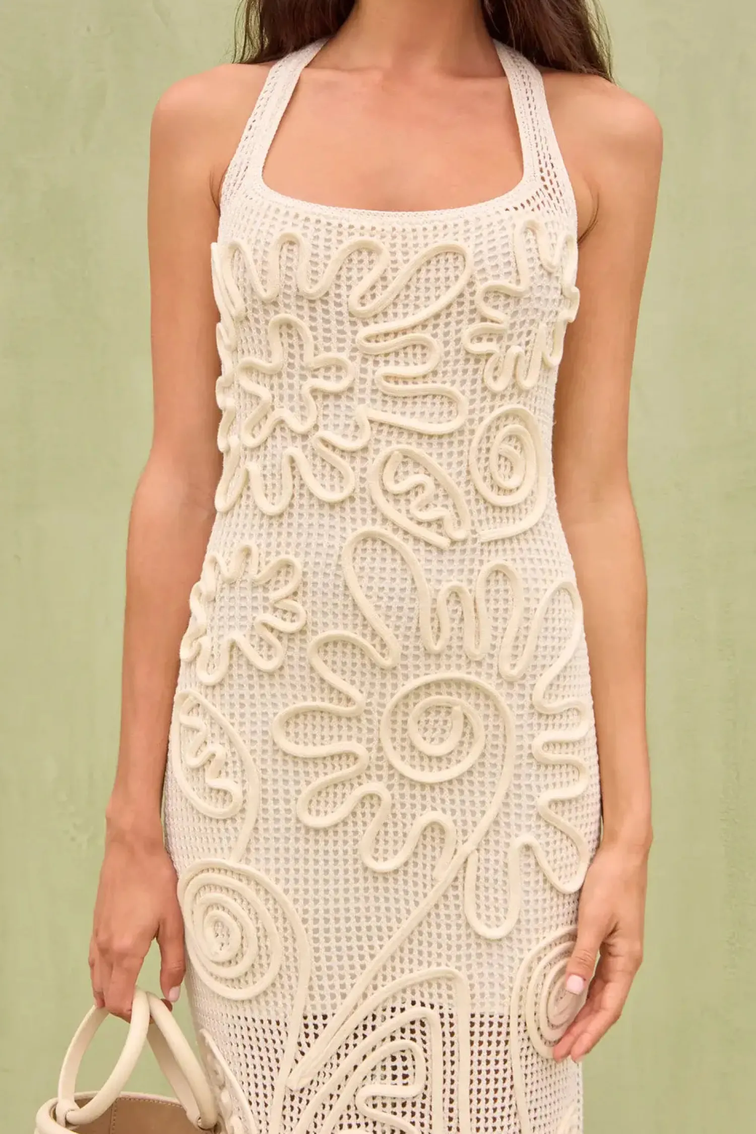 Fashion CULT GAIA NISSA KNIT DRESS OffWhite