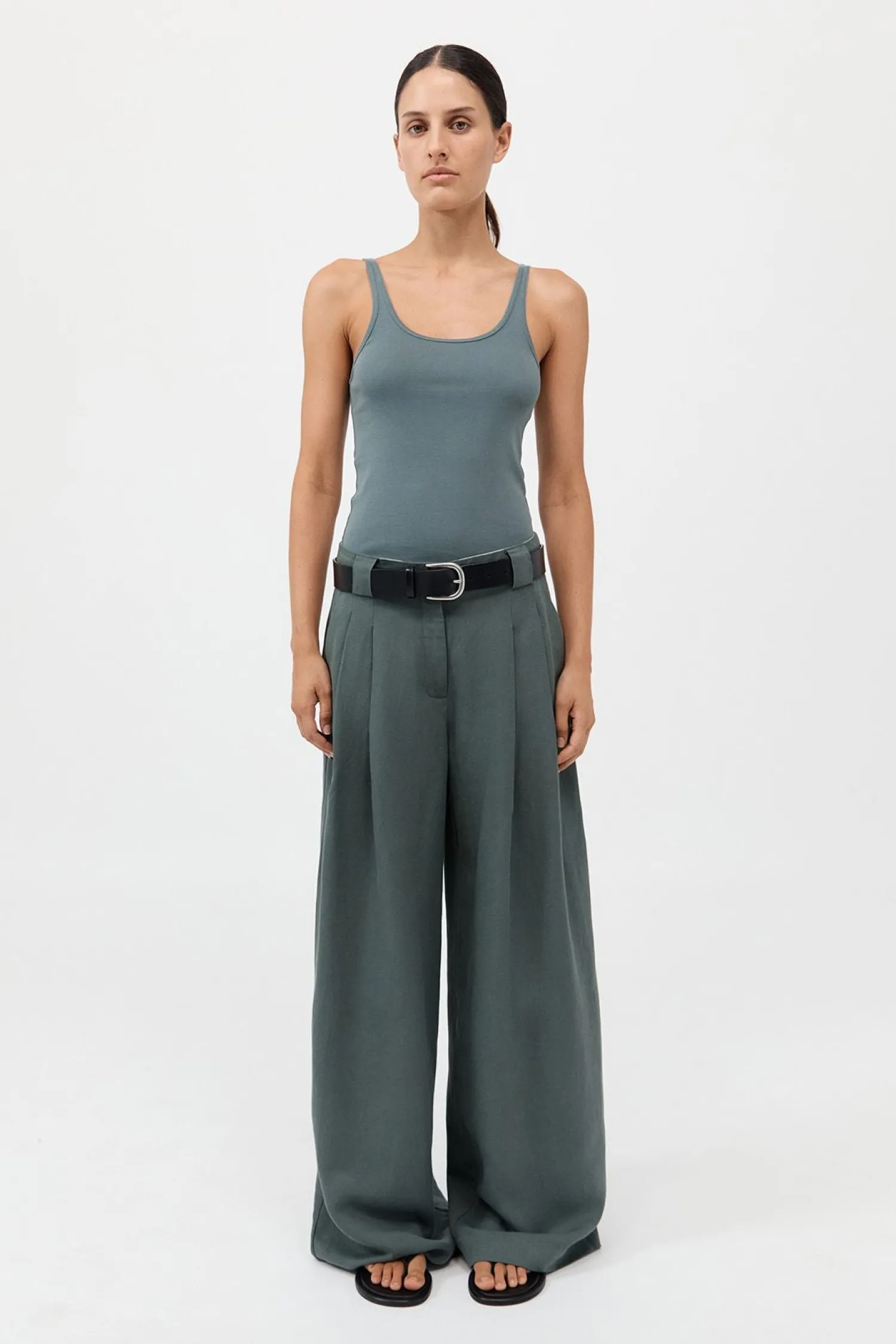 Online ST. AGNI ORGANIC COTTON SLIM SCOOP TANK