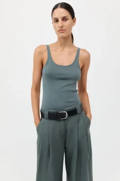 Online ST. AGNI ORGANIC COTTON SLIM SCOOP TANK