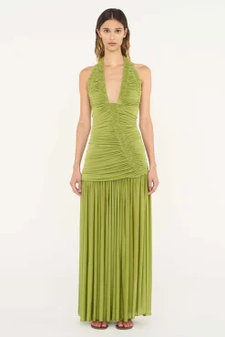 Outlet CHRISTOPHER ESBER ORION GOWN GreenOlive