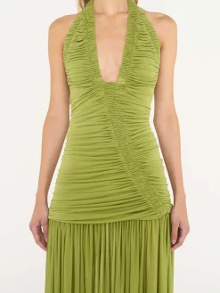 Outlet CHRISTOPHER ESBER ORION GOWN GreenOlive