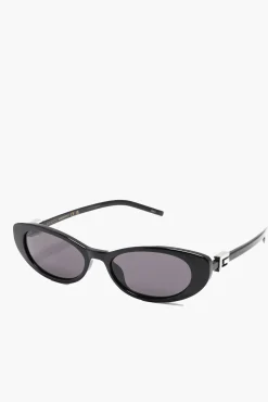 Fashion GUCCI OVAL CAT EYE SUNGLASSES Black