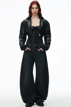 Hot ALEXANDER WANG OVERSIZED ROUNDED LOW RISE JEAN