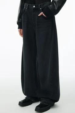 Hot ALEXANDER WANG OVERSIZED ROUNDED LOW RISE JEAN