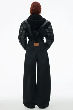 Hot ALEXANDER WANG OVERSIZED ROUNDED LOW RISE JEAN