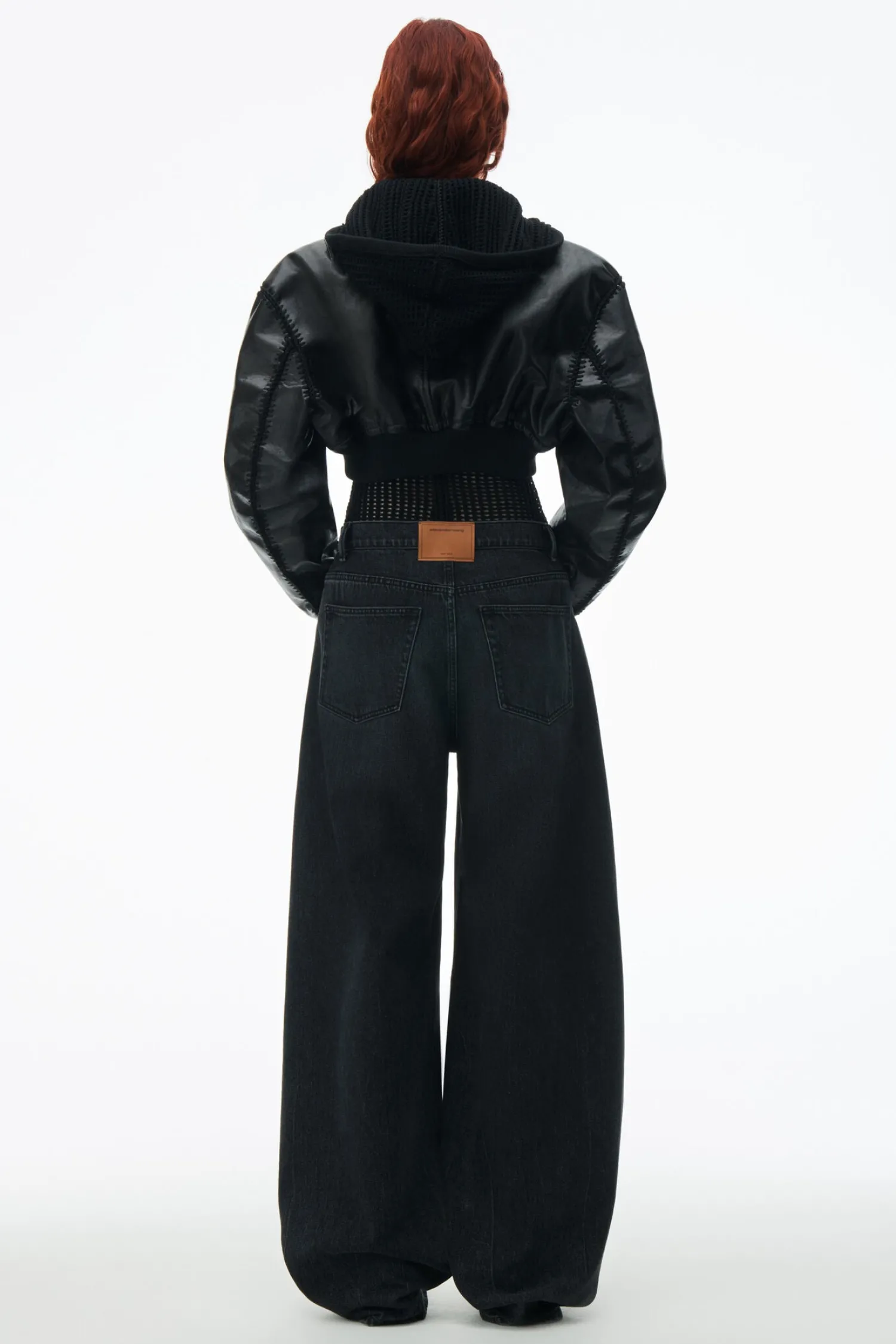 Hot ALEXANDER WANG OVERSIZED ROUNDED LOW RISE JEAN