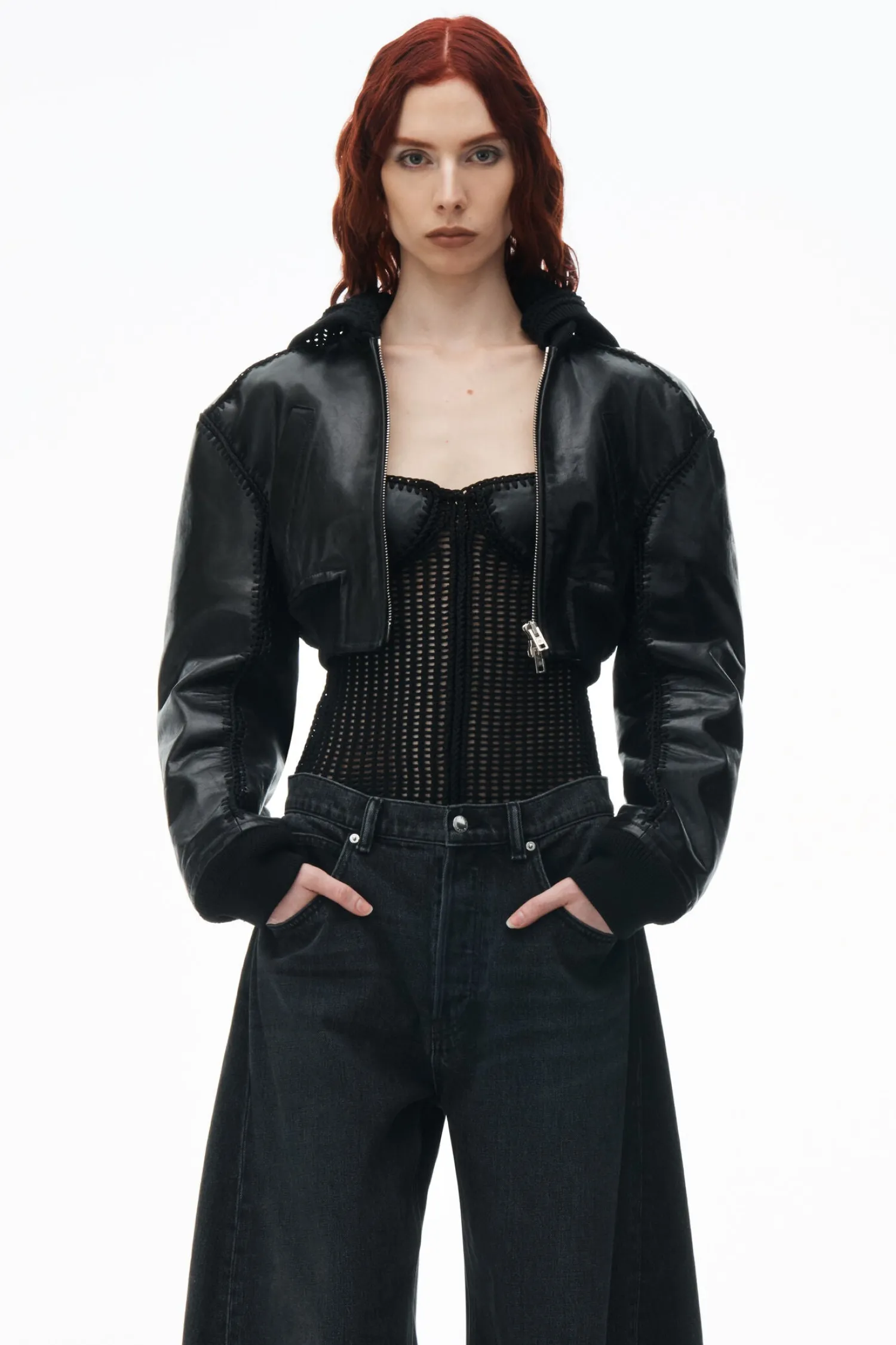 Hot ALEXANDER WANG OVERSIZED ROUNDED LOW RISE JEAN
