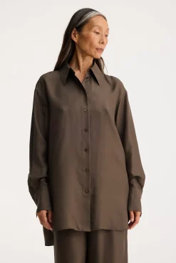 Fashion RÓHE OVERSIZED SILK SHIRT