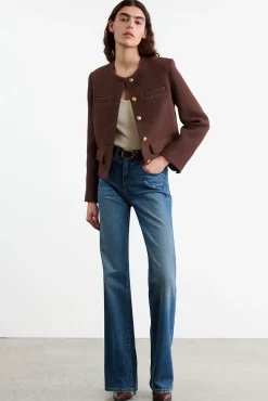 Cheap NILI LOTAN PAIGE JACKET Espresso