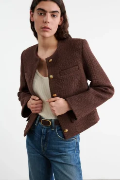 Cheap NILI LOTAN PAIGE JACKET Espresso
